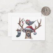 Feierliche Freunde Mitteilungskarte (Vorderseite/Rückseite Beispiel)