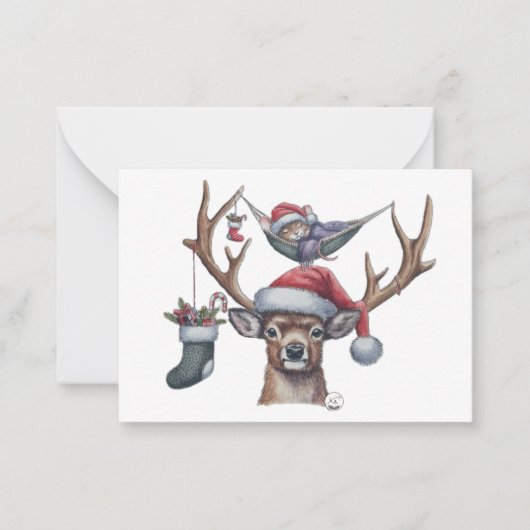 Feierliche Freunde Mitteilungskarte (Vorderseite)