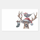 Feierliche Freunde Rechteckiger Aufkleber (Vorderseite)