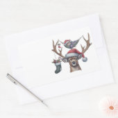 Feierliche Freunde Rechteckiger Aufkleber (Umschlag)