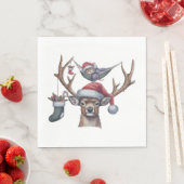 Feierliche Freunde Serviette (Beispiel)