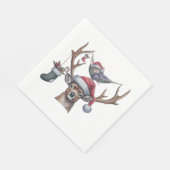 Feierliche Freunde Serviette (Ecke)