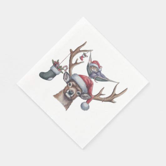 Feierliche Freunde Serviette (Ecke)