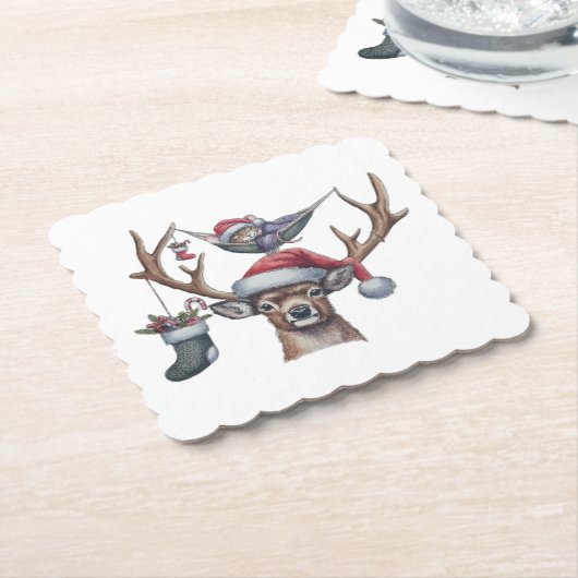 Feierliche Freunde Untersetzer (angewinkelt)