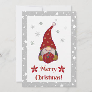Feierliche Freunde - Weihnachtskarte für Gnome Dankeskarte