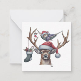 Feierliche Freunde Wohnung Mitteilungskarte