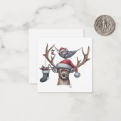 Feierliche Freunde Wohnung Mitteilungskarte (Vorderseite/Rückseite Beispiel)