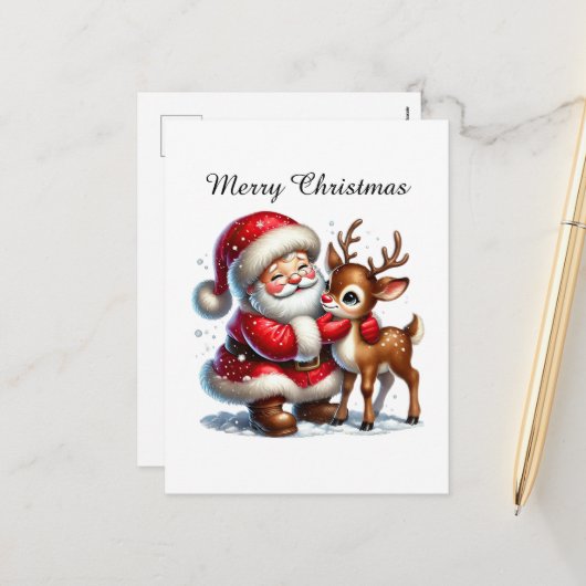 Feierliche Frohe Weihnachten (Vorderseite/Rückseite Beispiel)