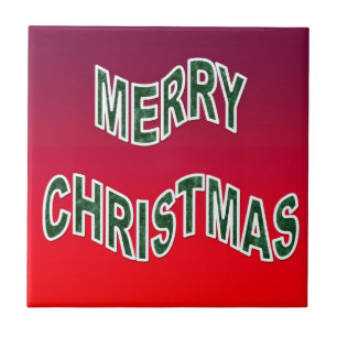 Feierliche Frohe Weihnachten Fliese
