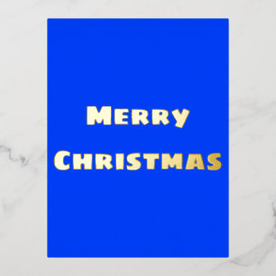 Feierliche Frohe Weihnachten Folien Feiertagspostkarte