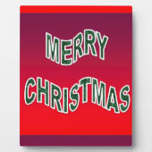 Feierliche Frohe Weihnachten Fotoplatte (Vorderseite)