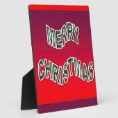 Feierliche Frohe Weihnachten Fotoplatte (Seite)