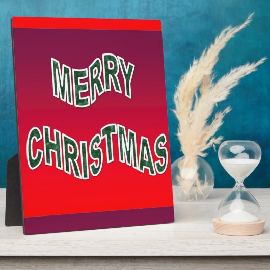Feierliche Frohe Weihnachten Fotoplatte (Seite)