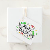 Feierliche Frohe Weihnachten Geschenkanhänger (Beispiel)