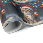 Feierliche Frohe Weihnachten Geschenkpapier (Rolleneckpunkt)