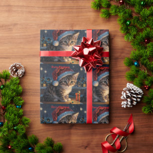 Feierliche Frohe Weihnachten Geschenkpapier