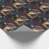 Feierliche Frohe Weihnachten Geschenkpapier (Ecke)