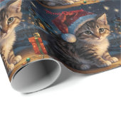 Feierliche Frohe Weihnachten Geschenkpapier (Rolleneckpunkt)