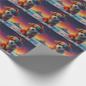 Feierliche Frohe Weihnachten Geschenkpapier (Ecke)