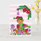 Feierliche Frohe Weihnachten Karte (Gelbe Blume)