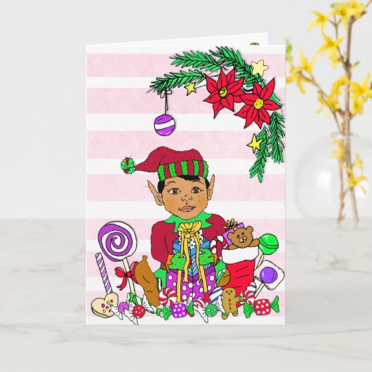 Feierliche Frohe Weihnachten Karte (Gelbe Blume)