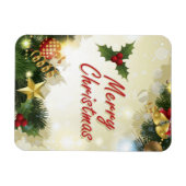 Feierliche Frohe Weihnachten Magnet (Horizontal)