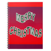 Feierliche Frohe Weihnachten Notizblock (Vorderseite)
