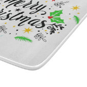 Feierliche Frohe Weihnachten Schneidebrett (Ecke)