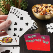 Feierliche Frohe Weihnachten Spielkarten (In Situ)