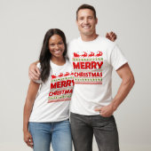 Feierliche Frohe Weihnachten T-Shirt (Unisex)