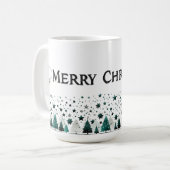 Feierliche "Frohe Weihnachten"-Tasse Kaffeetasse (Vorderseite Links)