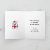 Feierliche Frohe Weihnachtsbaum und Geschenke Whim Karte (Innenseite)