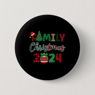 Feierliche fröhliche Familie Matching Weihnachtskl Button