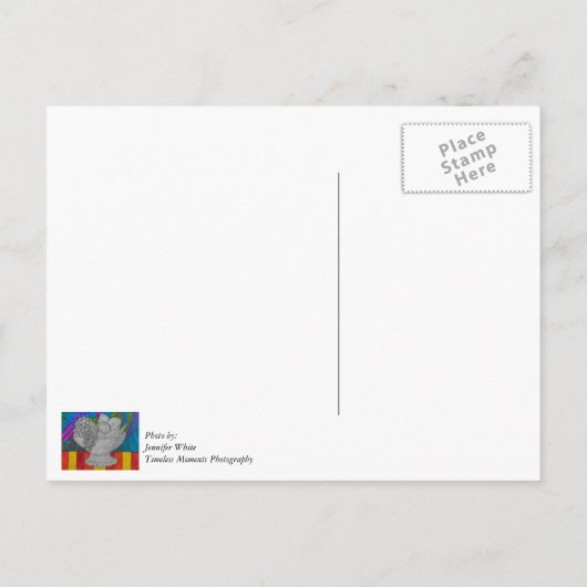 Feierliche Fruchtschale Postkarte (Rückseite)