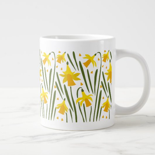 Feierliche Frühlingsholz Jumbo-Tasse (Rechts)