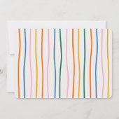 Feierliche Fun Überraschung Geburtstagsparty Einladung (Rückseite)