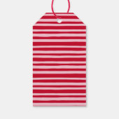 Feierliche Funny Pun Elf Rosa Roter Streifen Weihn Geschenkanhänger (Rückseite)