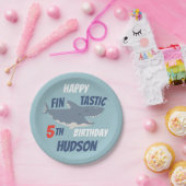 Feierliche Geburtstagsfeier des himmlischen Hais,  Pappteller (Party)