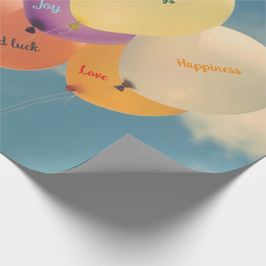 Feierliche Geburtstagsfeier Geschenkpapier (Ecke)