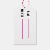 Feierliche Geschenketiketten Geschenkanhänger (Rückseite)