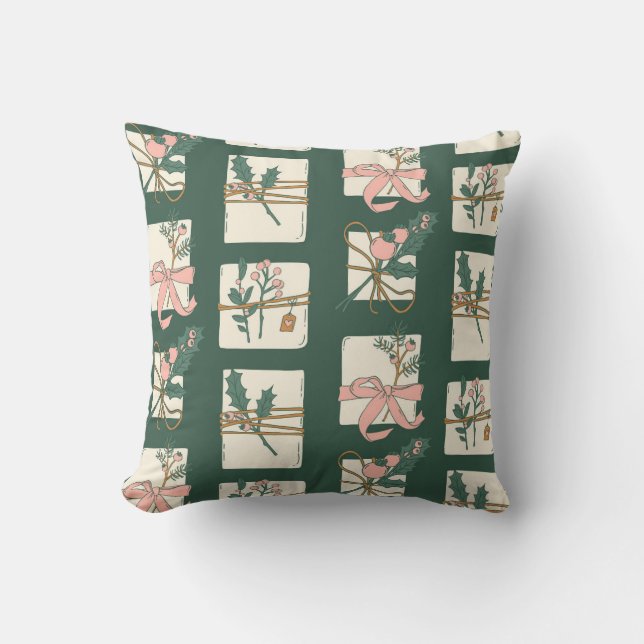 Feierliche Geschenkgutscheine Kissen (Vorderseite)