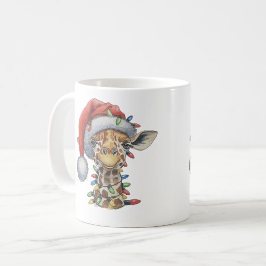 Feierliche Giraffe Kaffeetasse (Vorderseite Links)