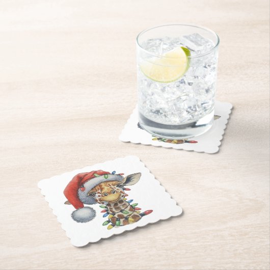 Feierliche Giraffe Untersetzer (Vor Ort)