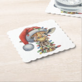 Feierliche Giraffe Untersetzer (angewinkelt)