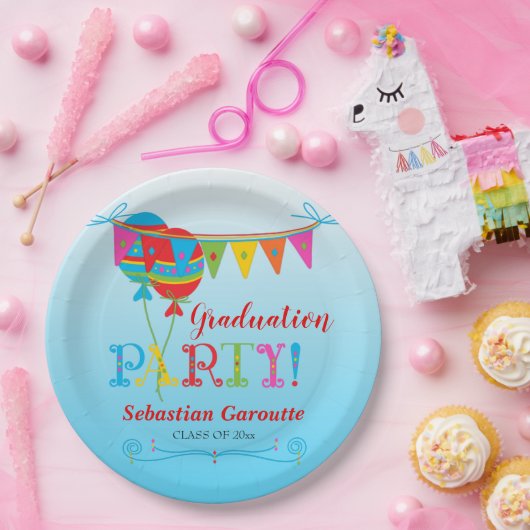 Feierliche Graduierungsparty Pappteller (Party)