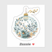 Feierliche Grün Aufkleber (Blatt)