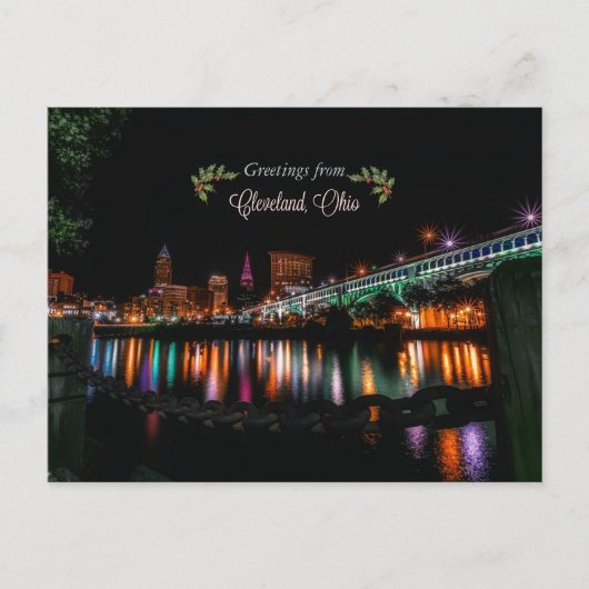 Feierliche Grüße aus Cleveland Postkarte (Vorderseite)