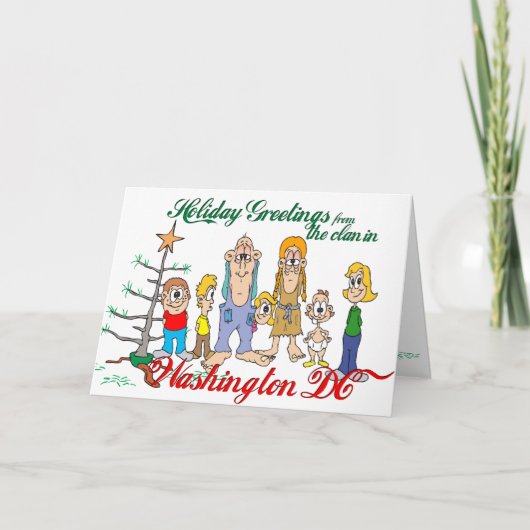 Feierliche Grüße aus DC Feiertagskarte (Vorderseite)