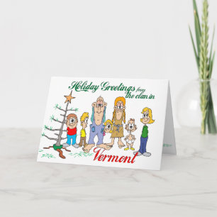 Feierliche Grüße aus Vermont Feiertagskarte