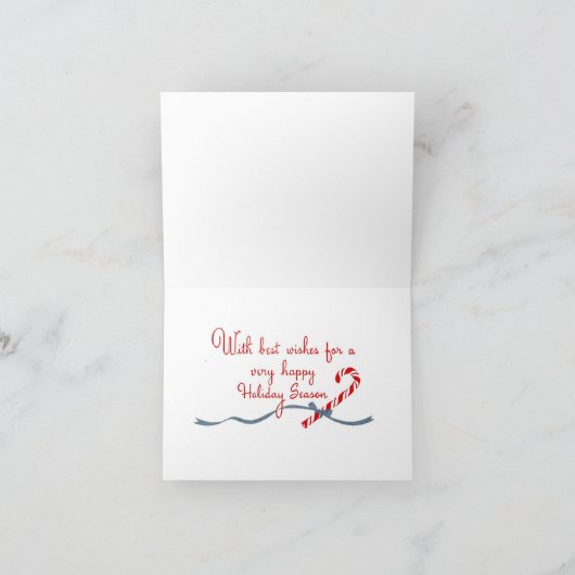 Feierliche Grüße! Feiertagskarte (Innenseite)